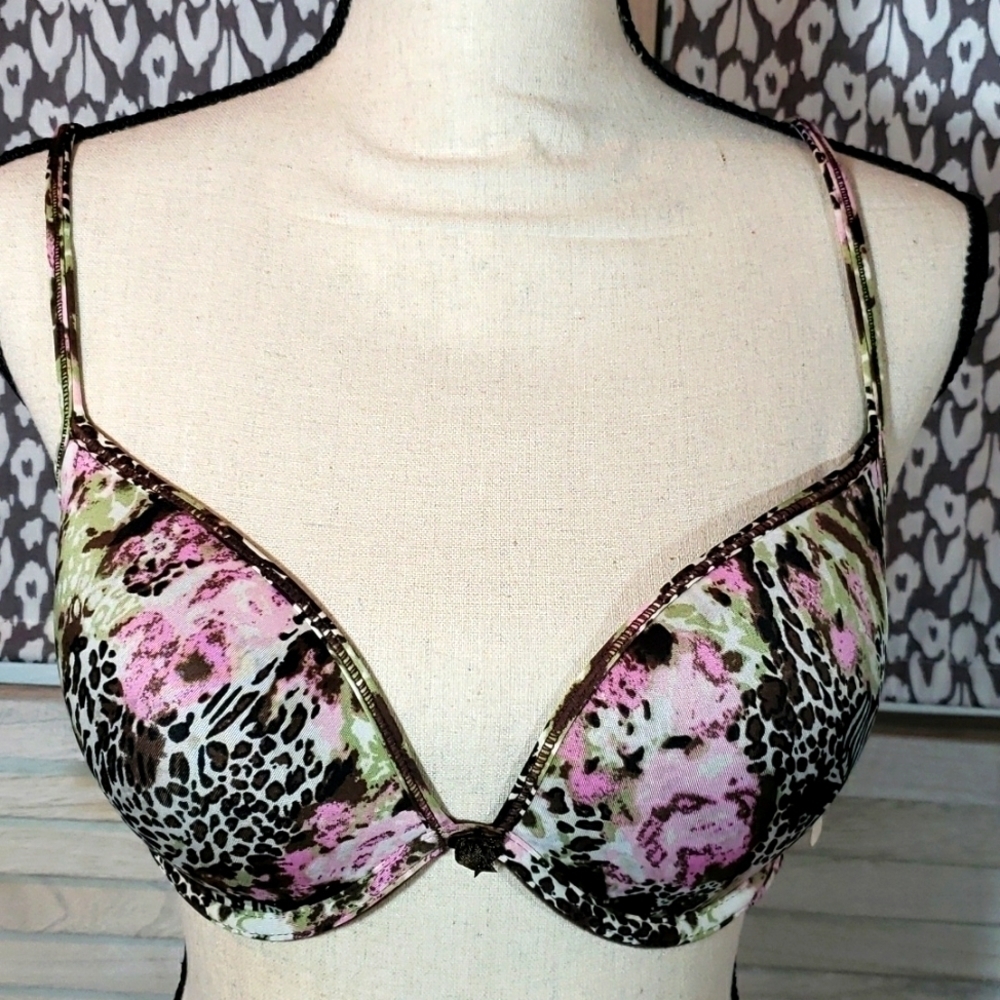 𝅺NWT Sophie B 36D Underwire Bra Jungle Print